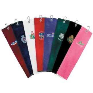 Tri-fold golf towel