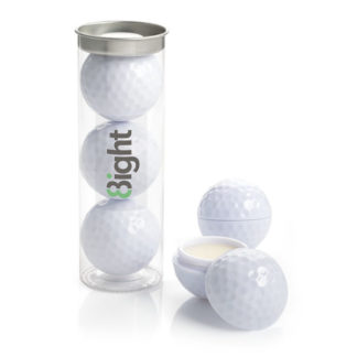Golf ball sunblock, lip balm & mints
